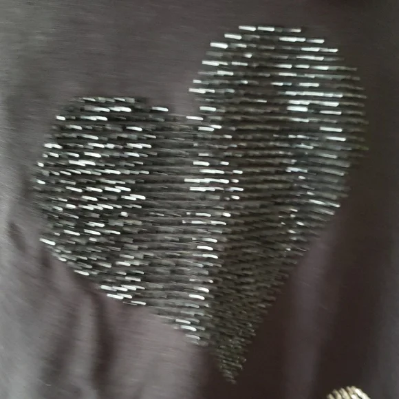 Tricotto Black Top with Green Accents - Picture 4 of 6